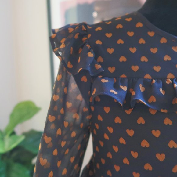 Madewell Silk Waterlily Tiered Ruffle Shirt Dress - Picture 2 of 5